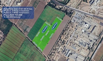 9_2922 | 13.67 HECTAREAS Ejido Jiquilpan en Los Mochis, Sinaloa. Uso agrícola, industrial o para desarrollo habitacional. | Realhaus